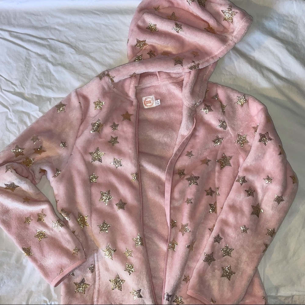 Girls 14-16 Fuzzy Pink Jacket